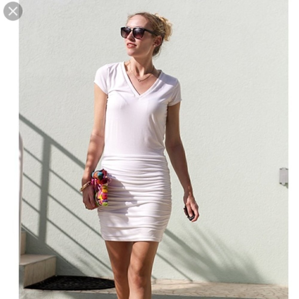 Athleta Poland White Dress Shirt